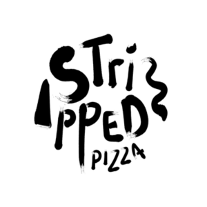 stripped pizza logo stripped pizza logo